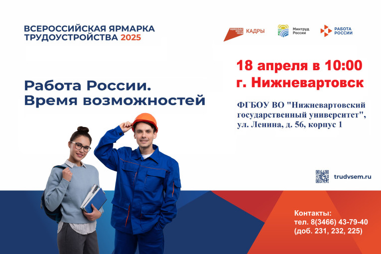Всероссийская ярмарка трудоустройства «Работа России. Время возможностей» Всероссийская ярмарка трудоустройства «Работа России. Время возможностей».